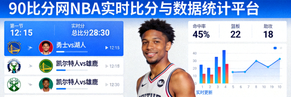 90比分网NBA实时比分与数据统计平台的专业分析界面